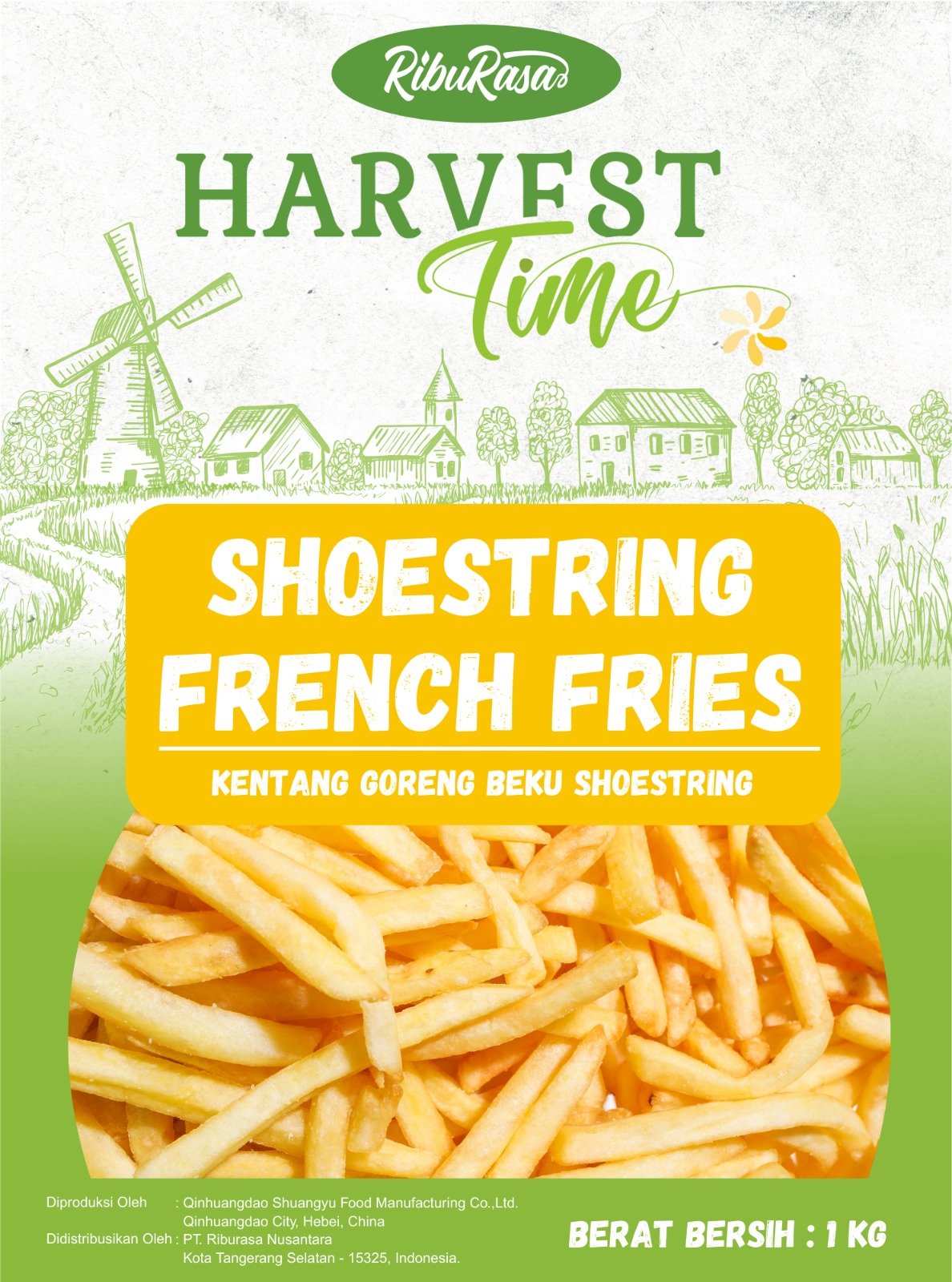 Riburasa Harvest Time French Fries Shoestring 2kg